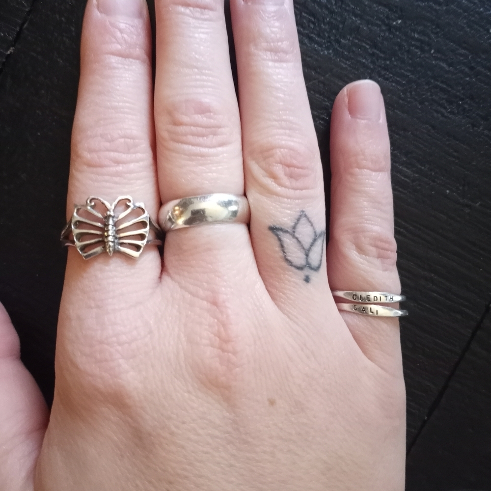 Sterling Silver Butterfly Ring - Picture 2 of 9